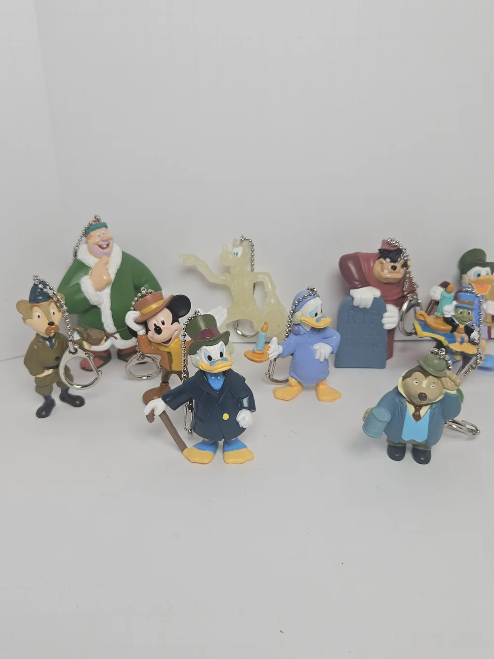 Disney Multicolor Classic Character Keychain Lot - Mickey, Donald & Friends